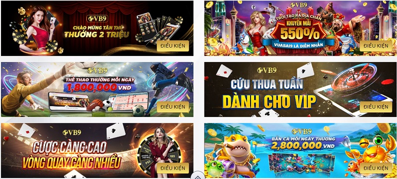 Casino trực tuyến tặng tiền khuyến mãi